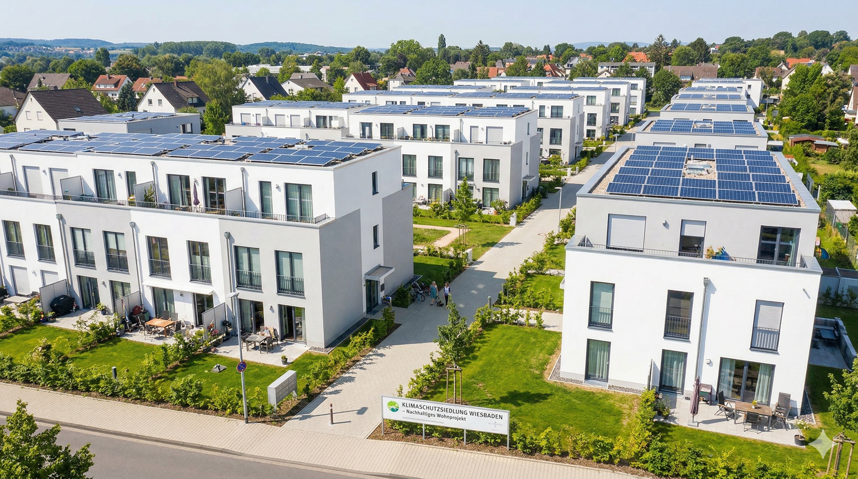 Wechselrichter-Anbindung für 25 Wohneinheiten